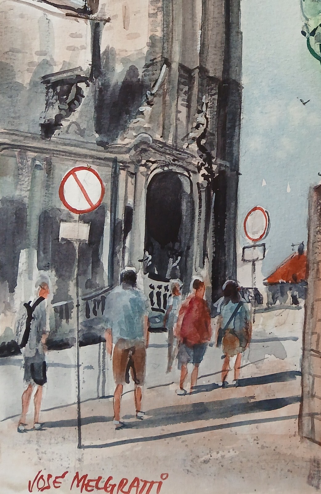 Original Watercolor Painting “Oporto, Portugal” 11″ x 15″ NOT A PRINT