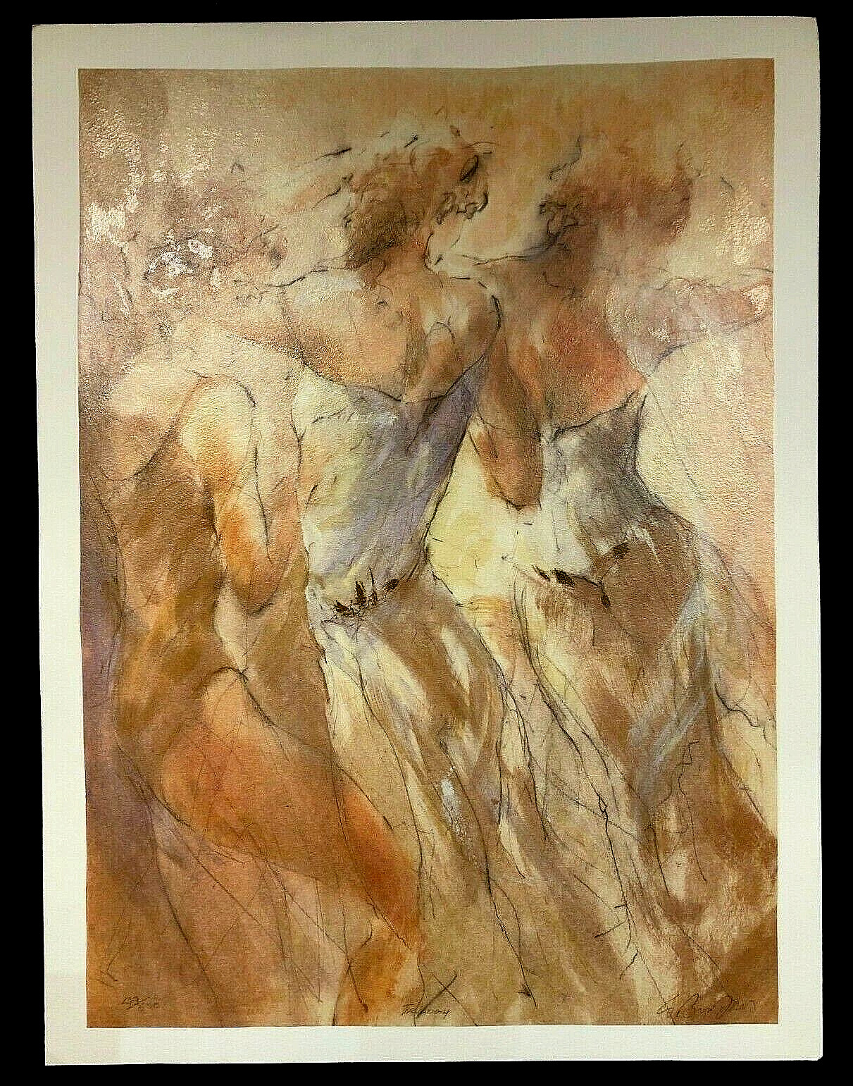 Gary Benfield, “Trilogy” Dancers – Limited Edition, Hand-signed Serigraph, COA.