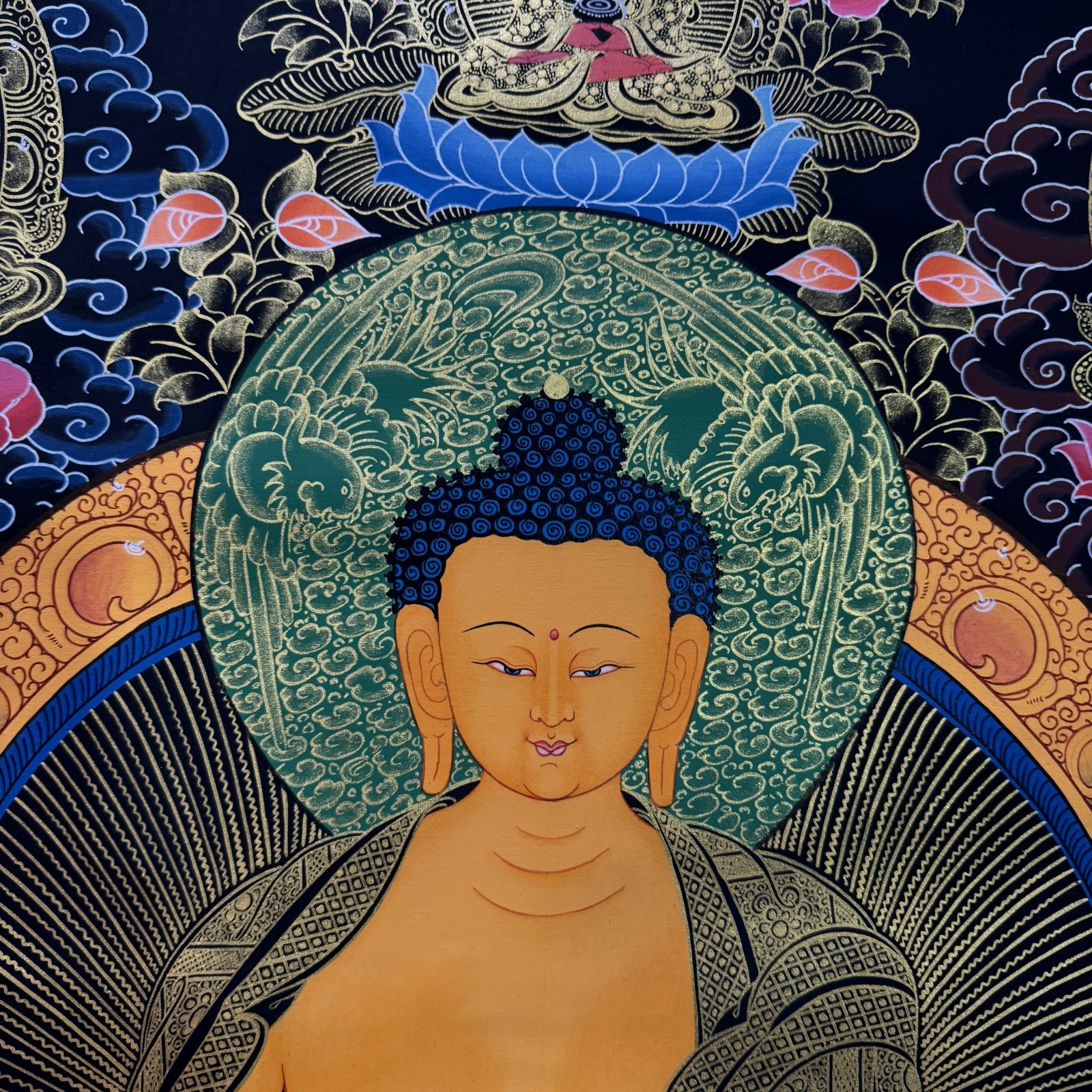 101cmx80cm Shakyamuni Buddha Thanka Art