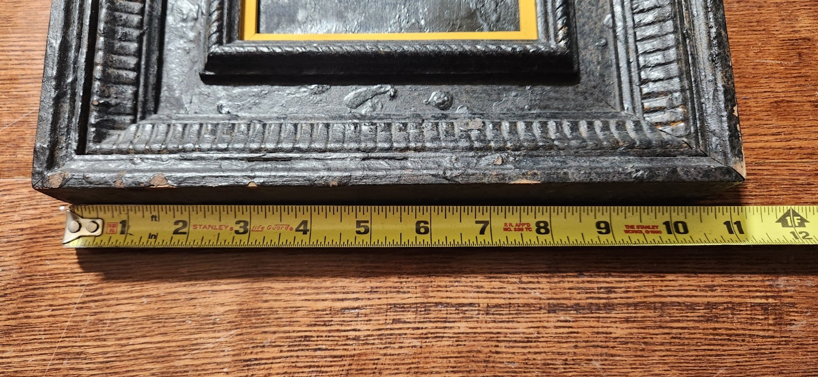 Vintage Original Impasto Floral Still Life Painting Carved Wood Frame 11″x12.5″