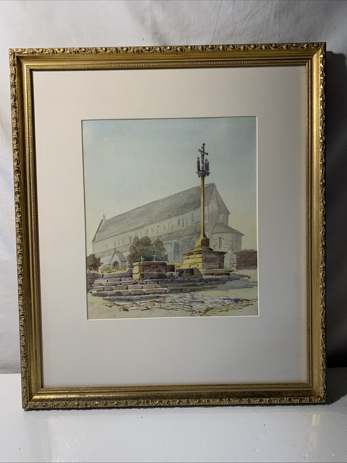 Church Steps ~ Augustus John Cuthbert Hare ~ Watercolor Painting