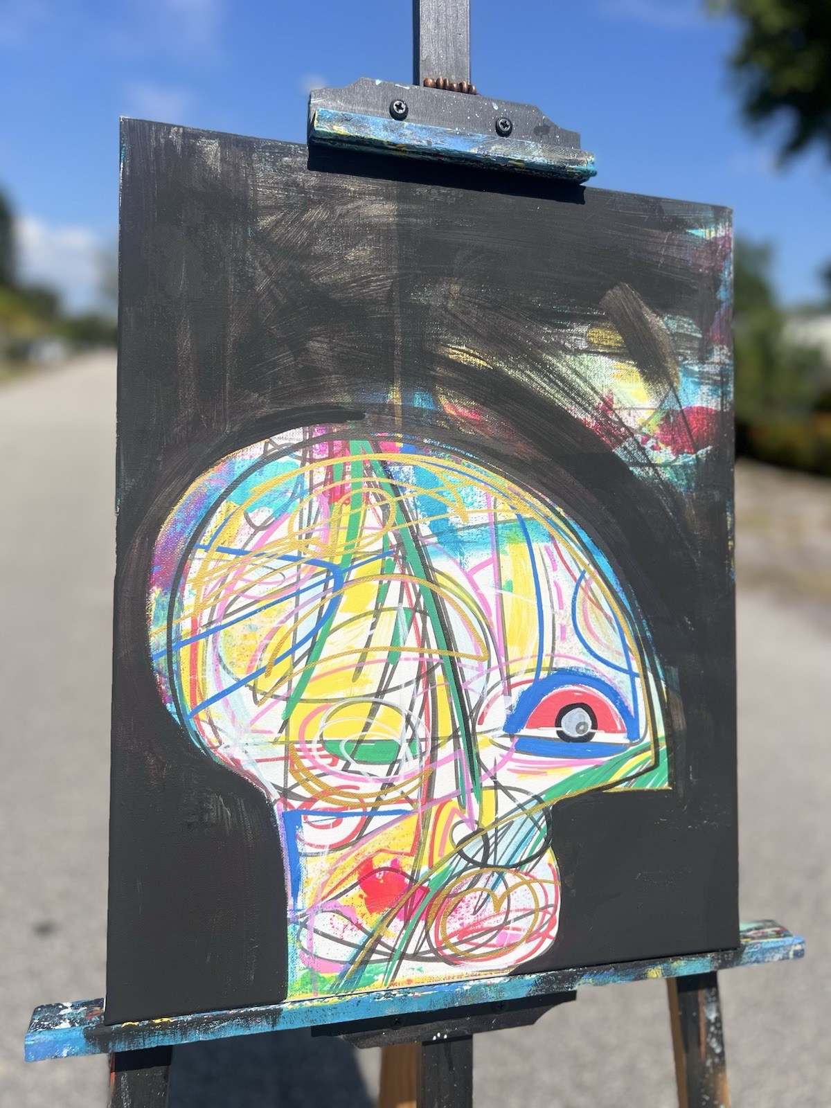 Static Neural Bloom | One-of-One | Contemporary Abstract Expressionism