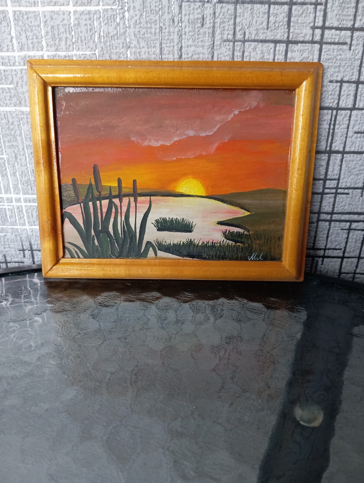 Vintage Mini painting 13х17cm