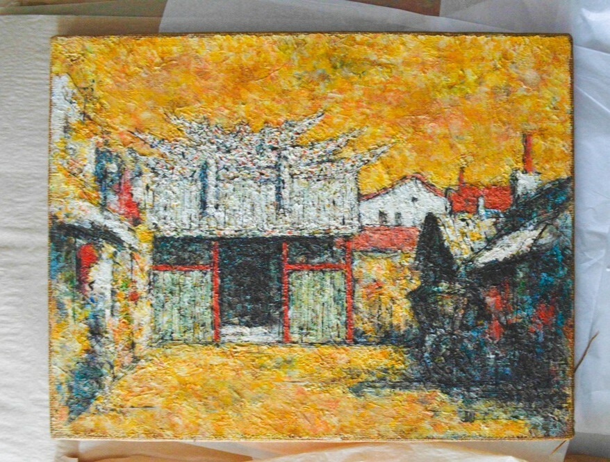 Jofu Uchida, oil on canvas, original, signed 