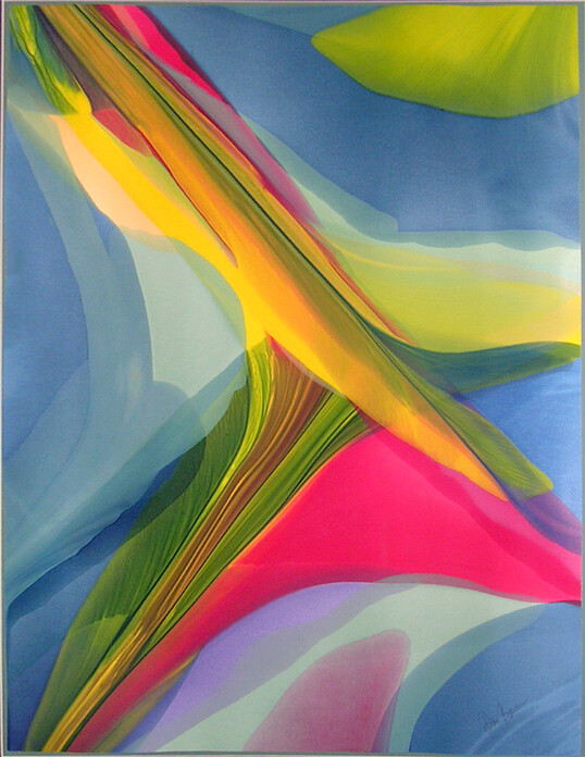 DON BOWMAN CALIFORNIAN CONTEMPORY ARABSTRACT WATERCOLOR