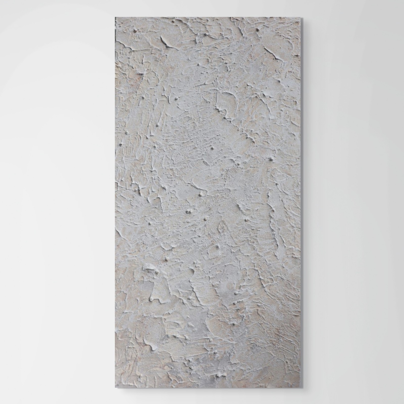 Neutral Textured Painting Original Abstract Beige Wall Art Japandi Canvas 10×20