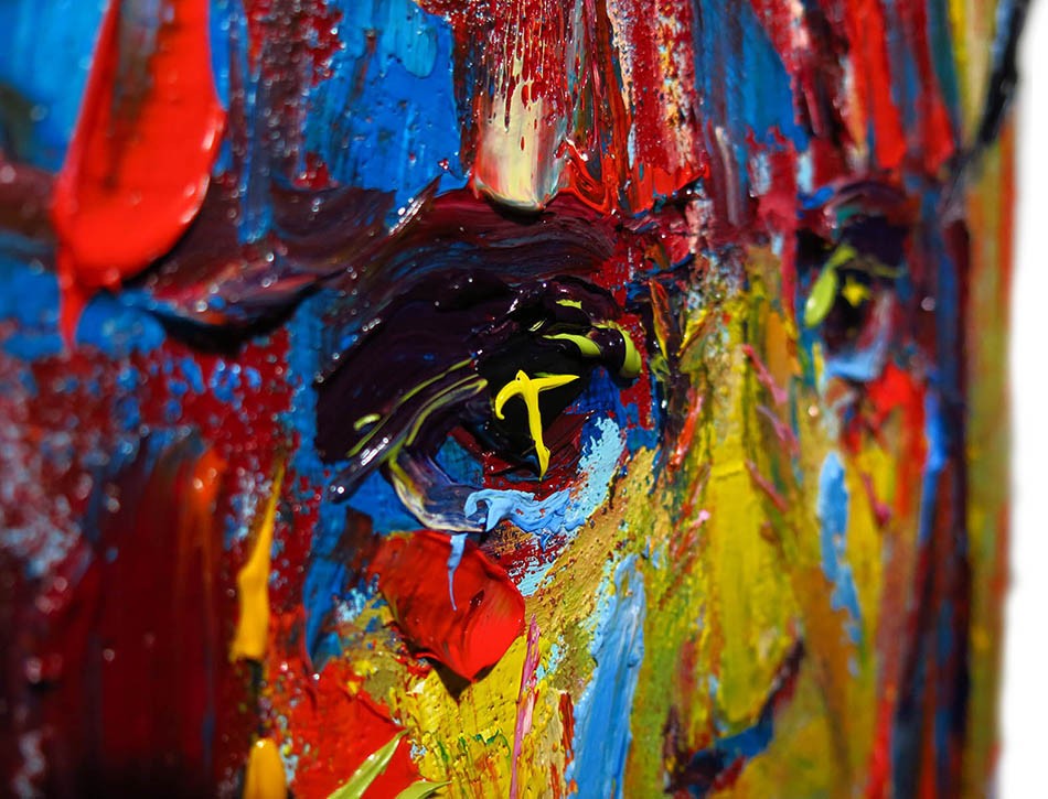 OIL█PAINTING REALISM ART█SIGNED VINTAGE ORIGINAL█EXPRESSIONIST DECO OOAK IMPASTO