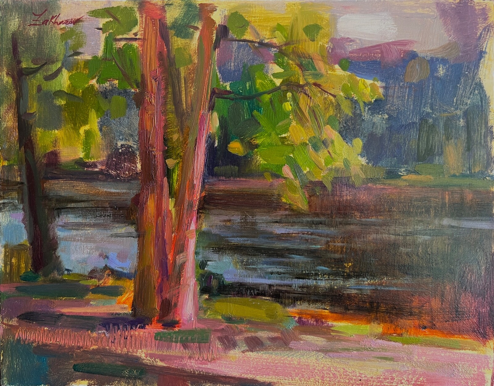 Original Florida Landscape oil Painting St.John’s River Impressionism