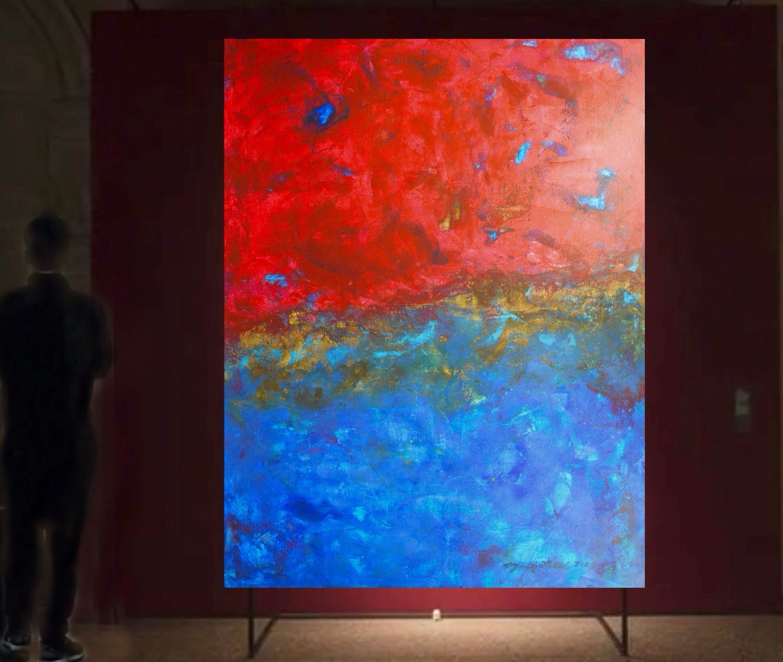 Mark Little Original Giant Profesional Painting 84”X62” (7 Foot) Abstract Modern
