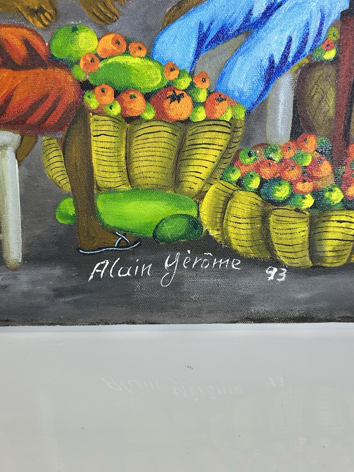 Alain Jérôme Original Canvas Oil Painting 1993 No Frame