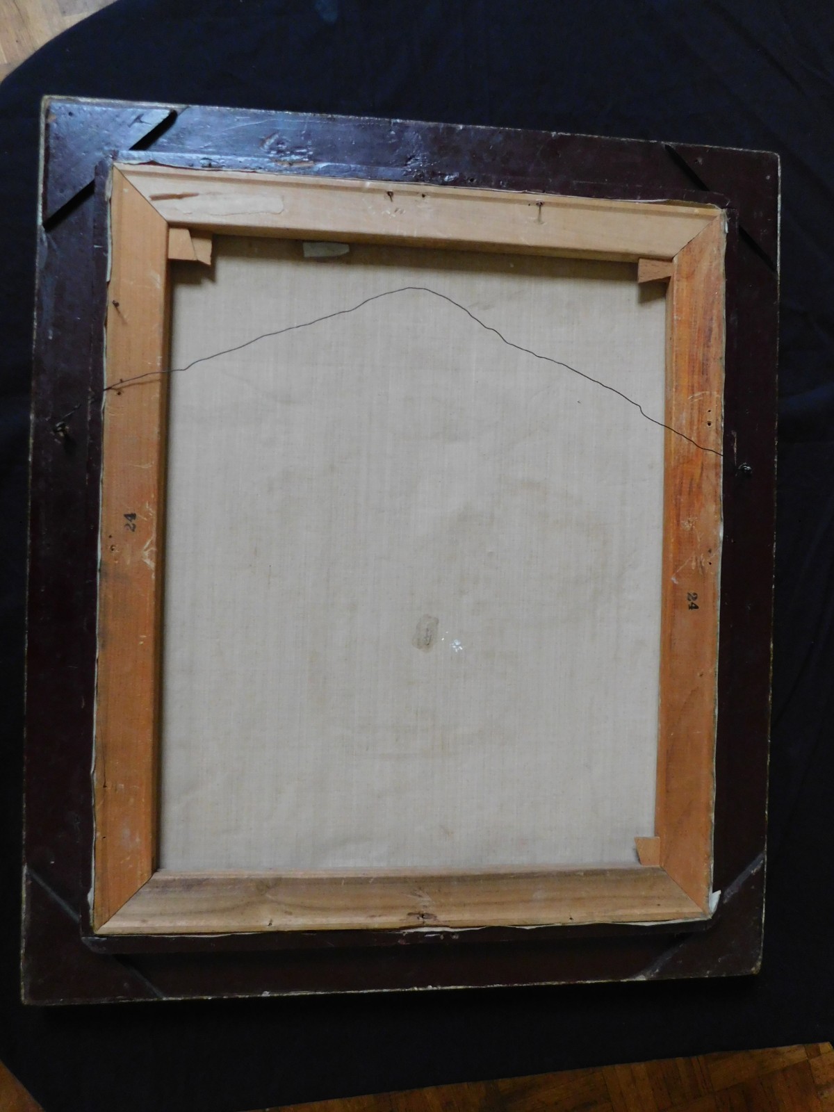 1940’s 50’s Portrait Oil Painting Of Young Lady NEO CLASSICAL GOLD FRAME 30 x 25