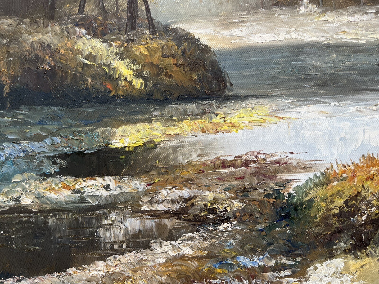 Original Oil Painting, Landscape, 51 X 61 cm