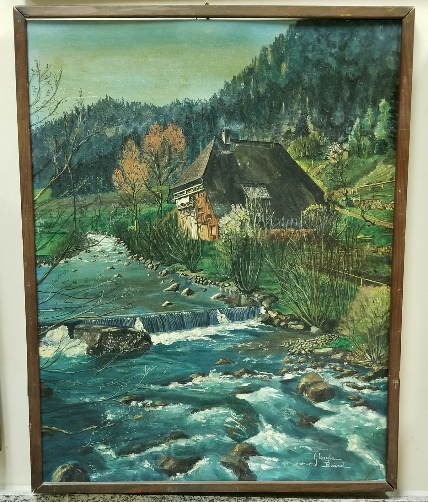 GLENDA BEARD PAINTING POST IMPRESSIONIST “SWISS RAPIDS”