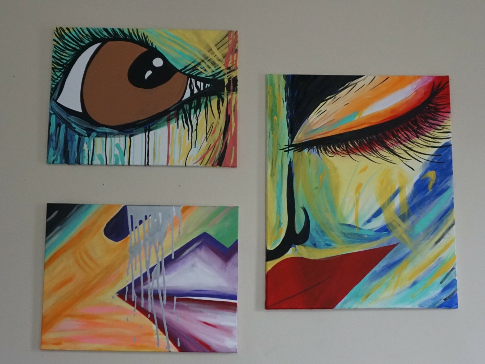 “She Heard, She Saw, She Spoke” Acrylic Painting