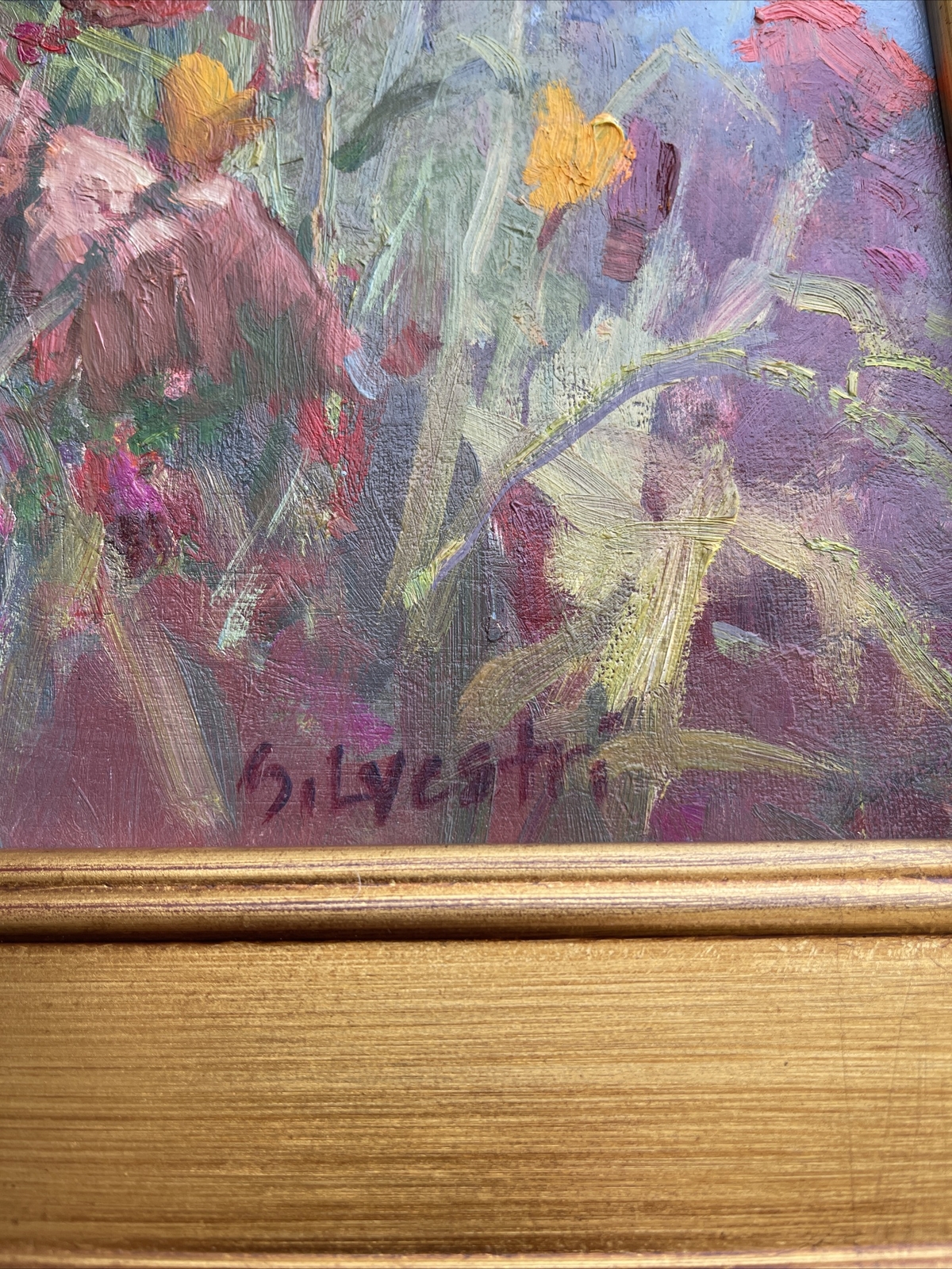 American Impressionism Painting Masterful Landscape Silvio Silvestri Portrait