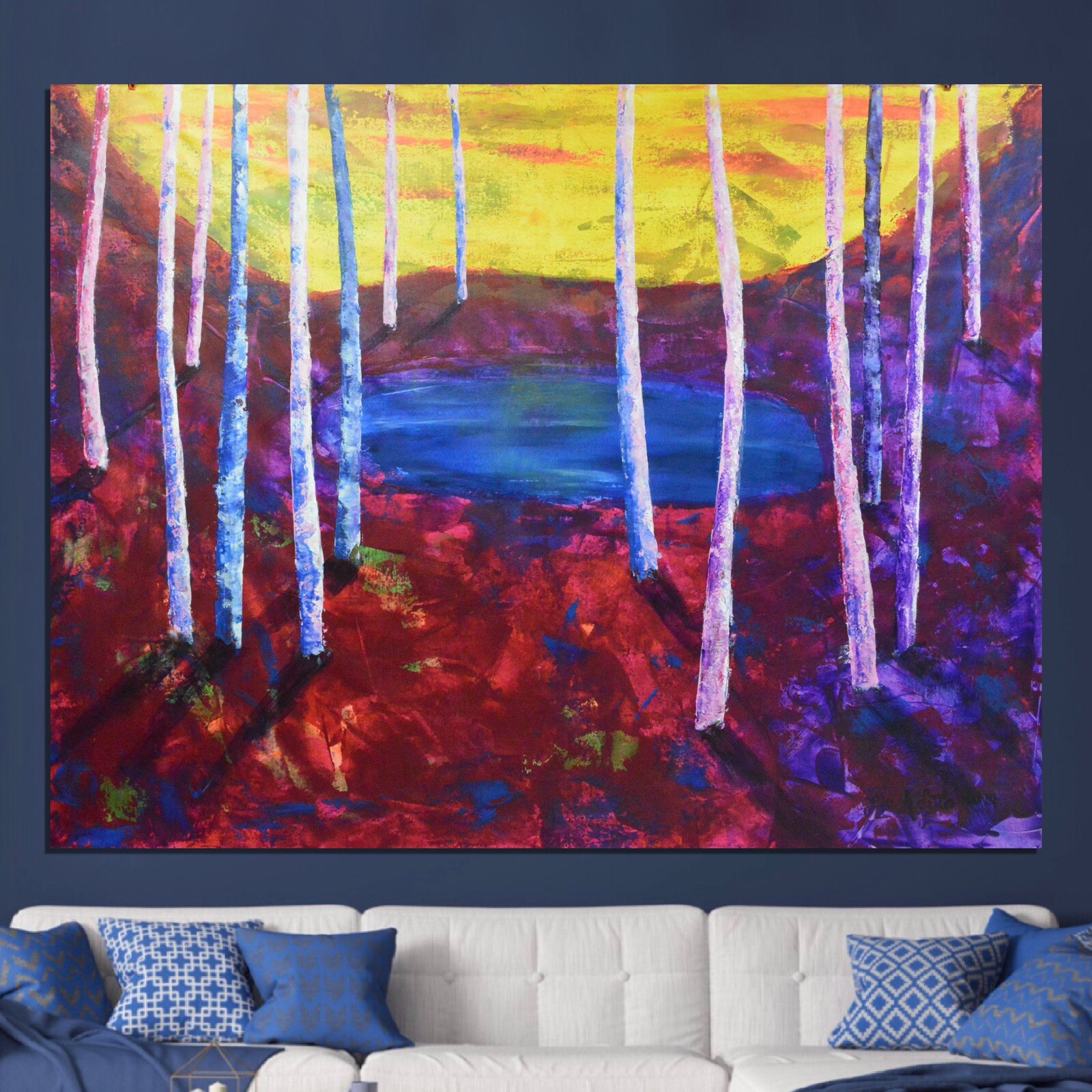 Mark Little Original ￼Professional Painting 84”X62” (7 Foot) Abstract Modern XL