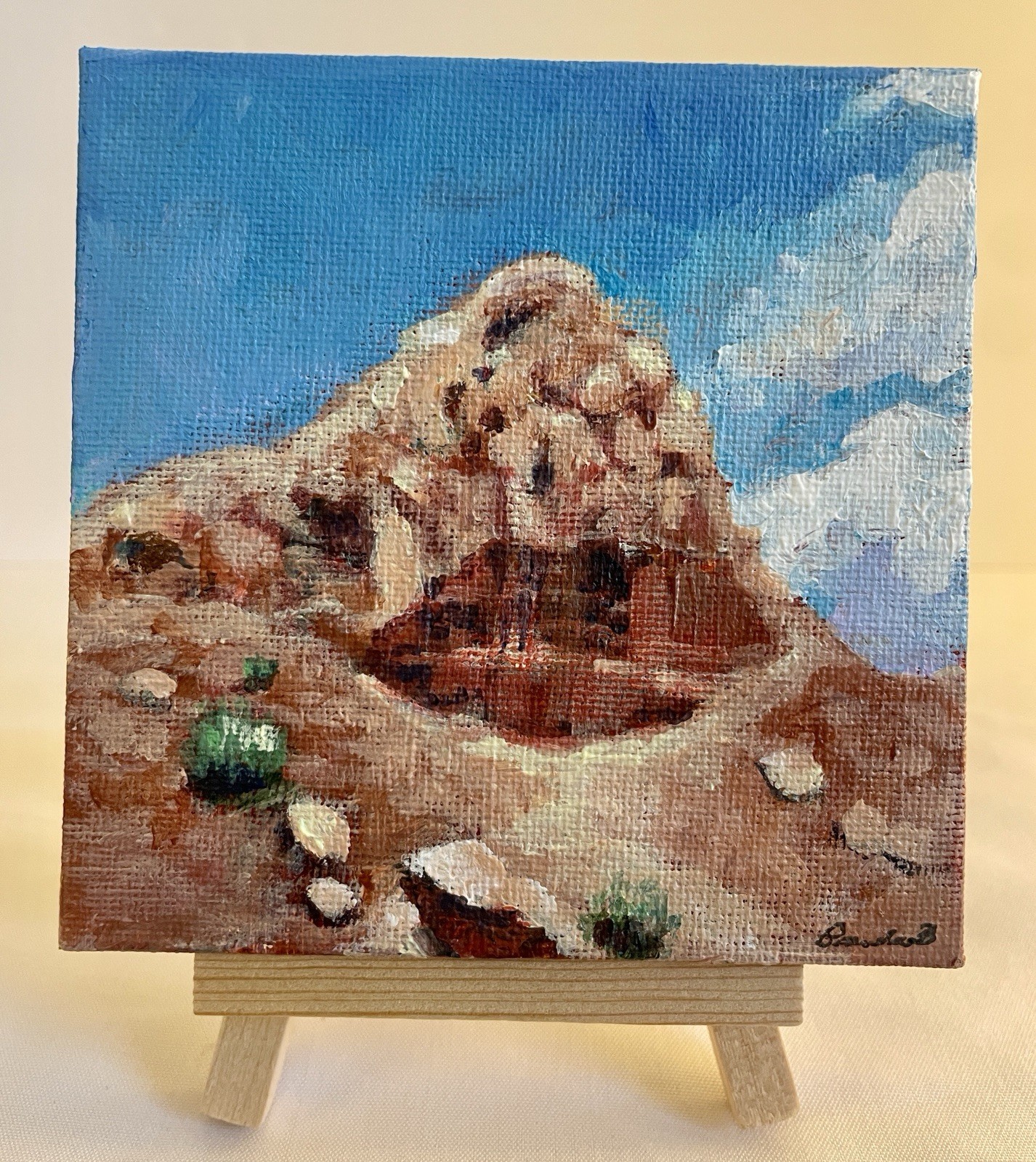 Abiquiu New Mexico Desert Mountain Original Painting Southwest Landscape Art
