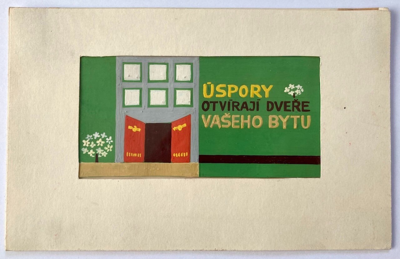 Original Paintings Graphics – ADVERTISING CONCEPTS – BANKING – CZECHOSLOVAKIA