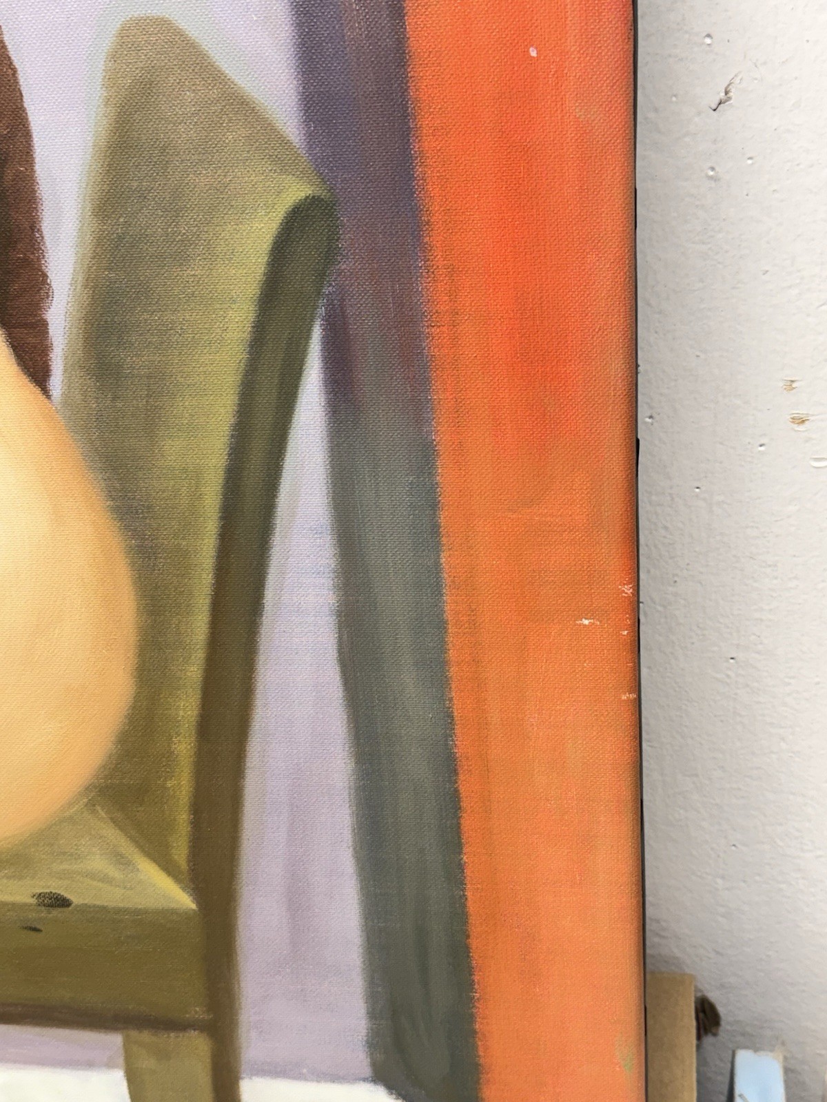 My Friend Oil Painting, Homage to Botero, Large 36 x 24” Unframed