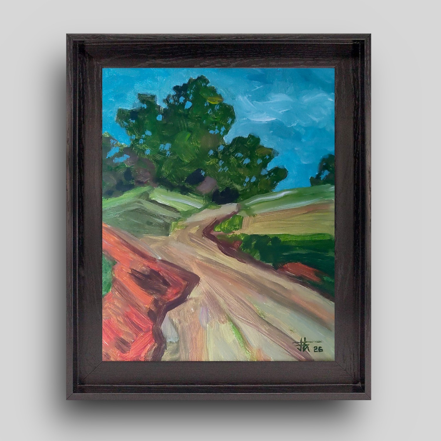 JOHN ART STUDIO Plein Air Copy 14×11 Original Expressionism Art Collectable 0034