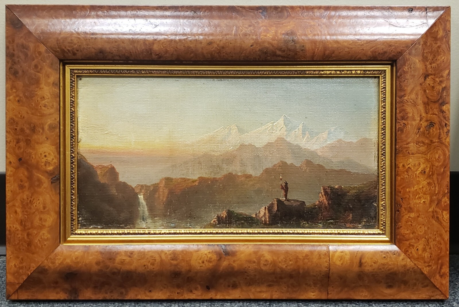 ALEXANDER LOEMANS 1818-94 ORIGINAL OIL PAINTING NATIVE INDIAN PERUVIAN LANDSCAPE