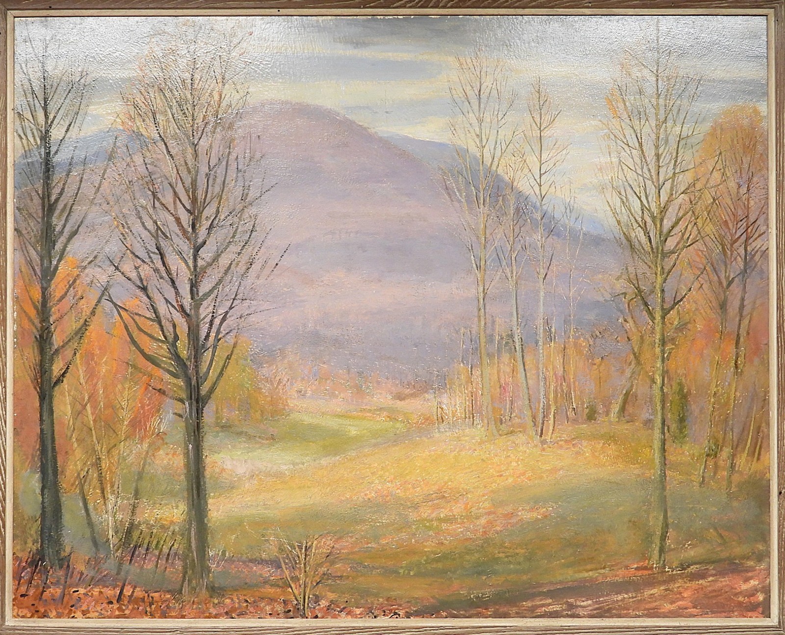 BEAUTY! Hudson River Valley NY Mountain Range Post Impressionist O/B Painting