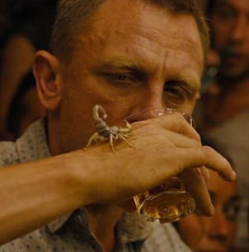 007 Skyfall – Scorpion Drink, Custom Sketched Portrait