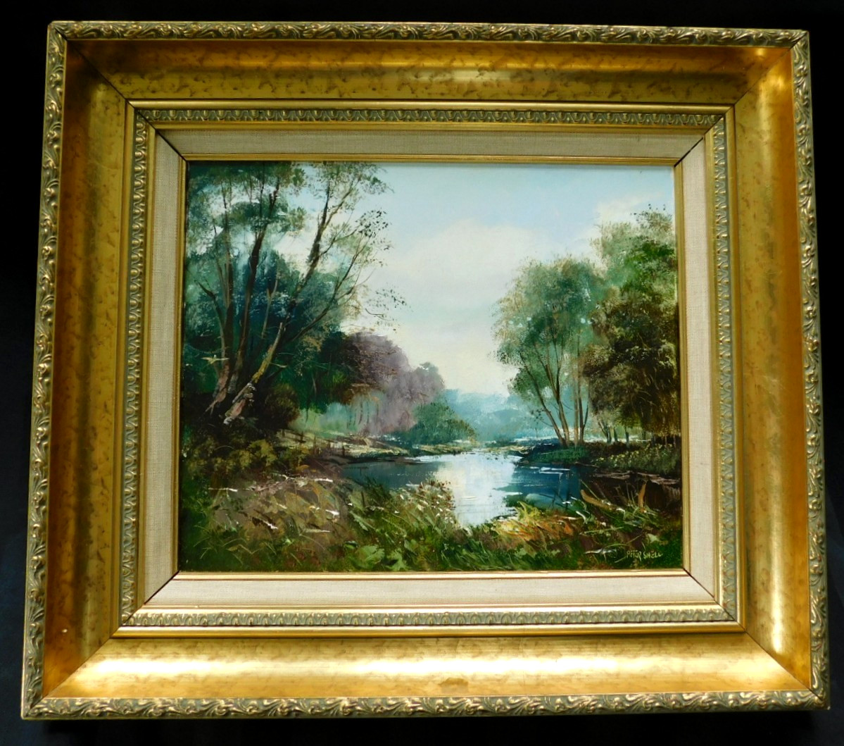 LISTED BRITISH PETER SNELL (1935-) FINE VINTAGE ORIGINAL OIL PAINTING
