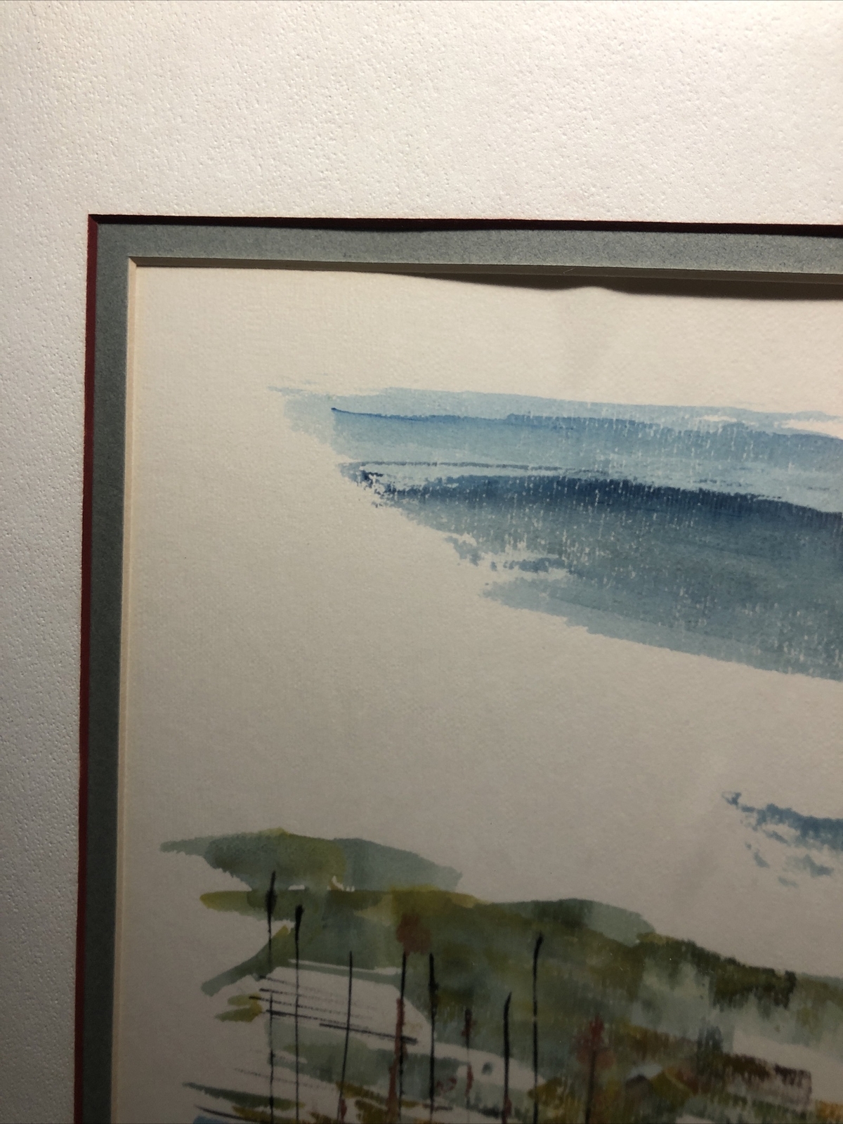 Vintage Alfred Birdsey Impressionism Watercolor Mid-Century Bermuda Painting