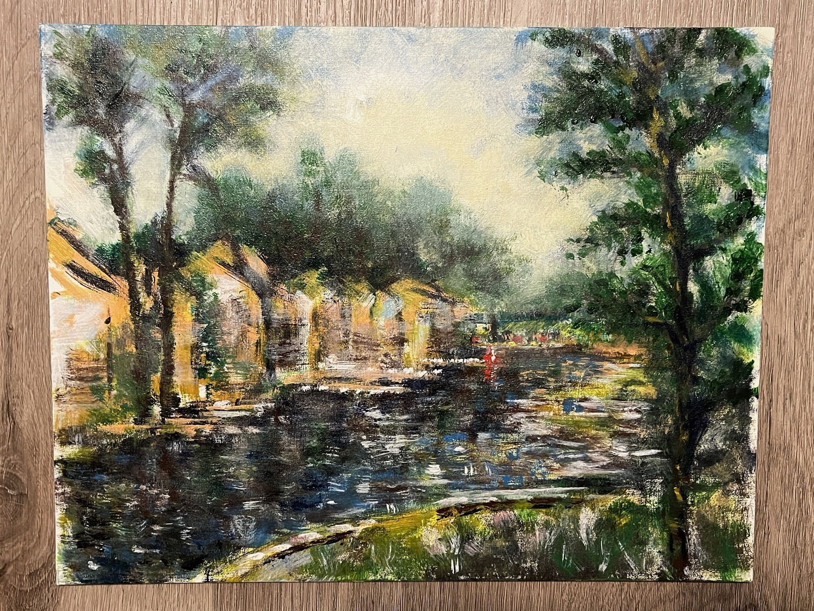 Plein Air Impressionism Original Painting Signed Beach River View Florida US MK