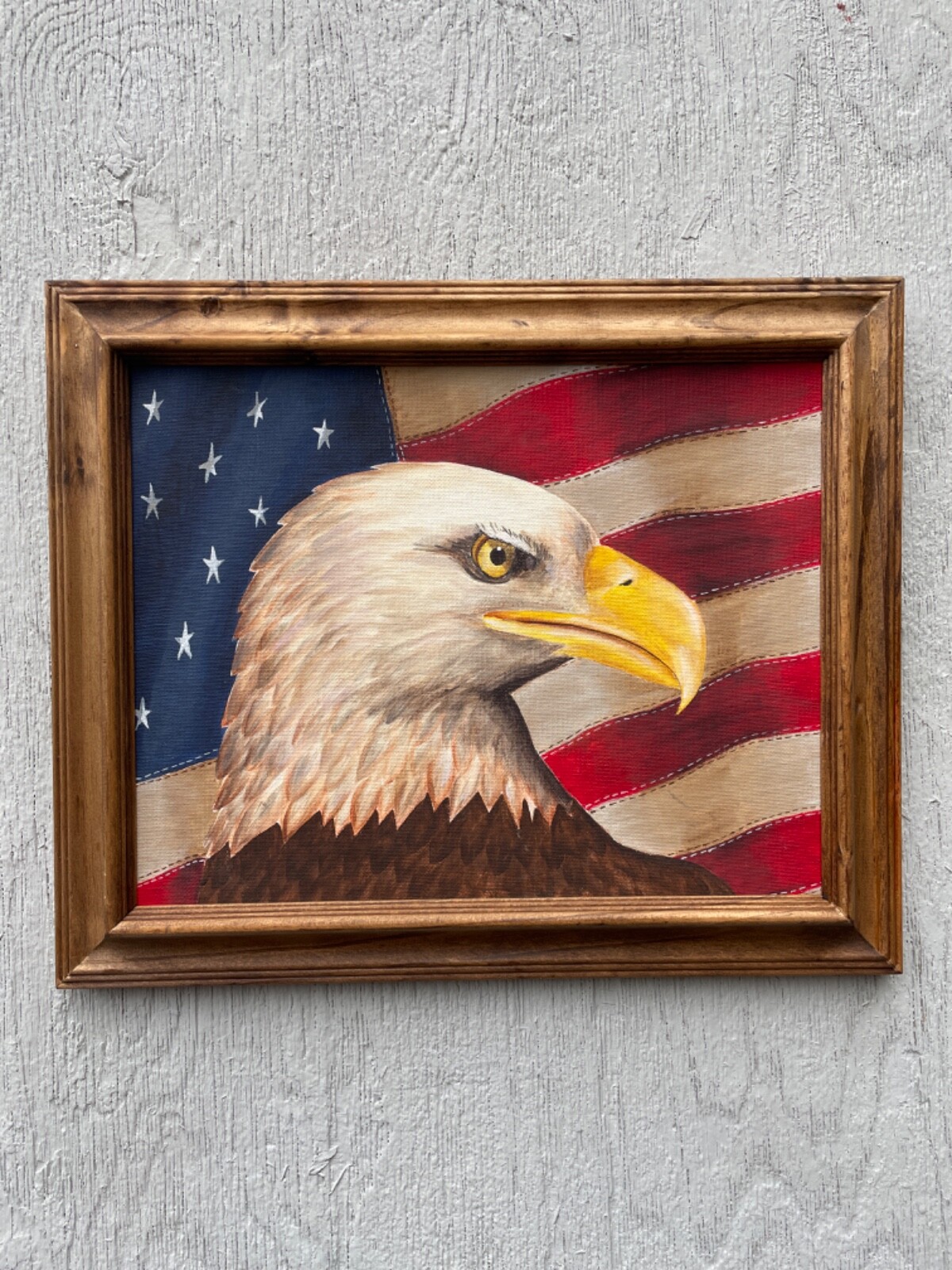 original Eagle Painting, a Portrait of Majesty and symbol of Power