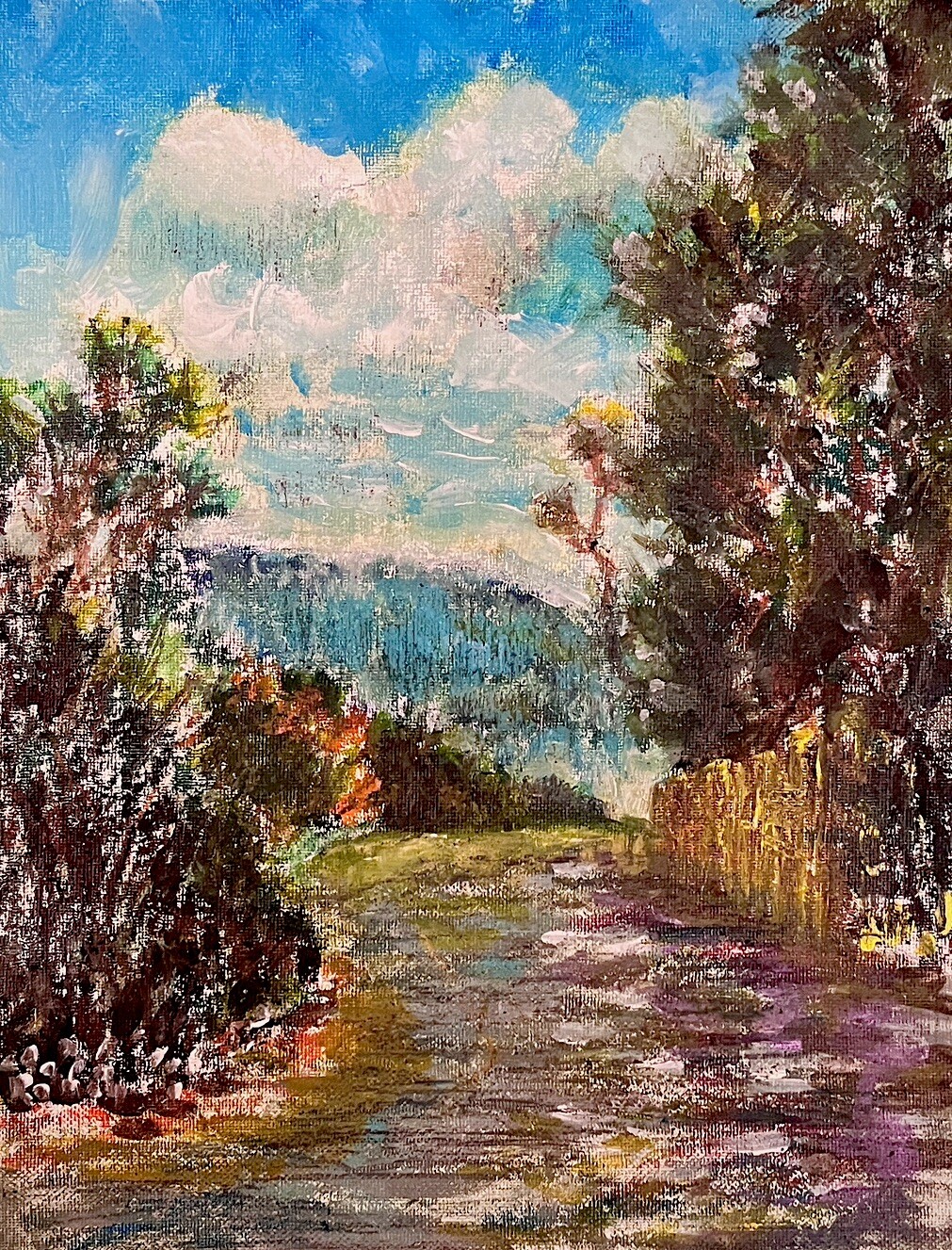 Original Plein Air Appalachian Trail Mountain Impressionism Landscape Painting