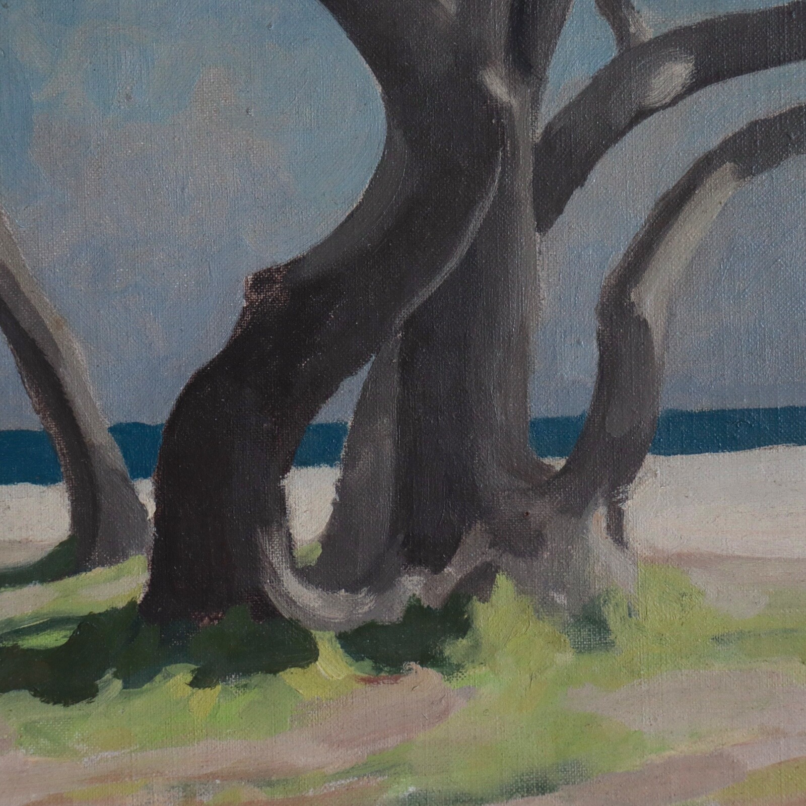 1953 Elihu Root Jr. Cedars Painting St Augustine Florida Beach Seascape New York