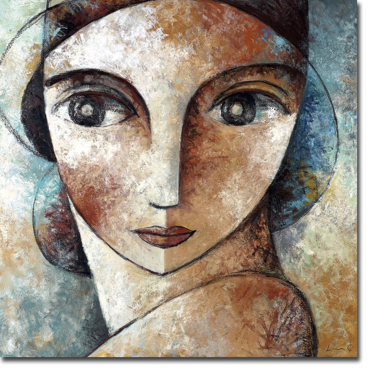 Face by Didier Lourenco Gallery-Wrapped Canvas Giclee Art (18 in x 18 in)