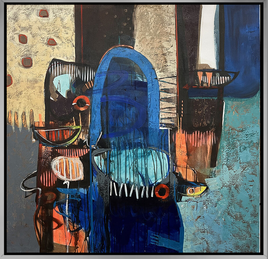 Mejor Juntos, limited edition giclee on canvas by Claudio Chunga, 48×48