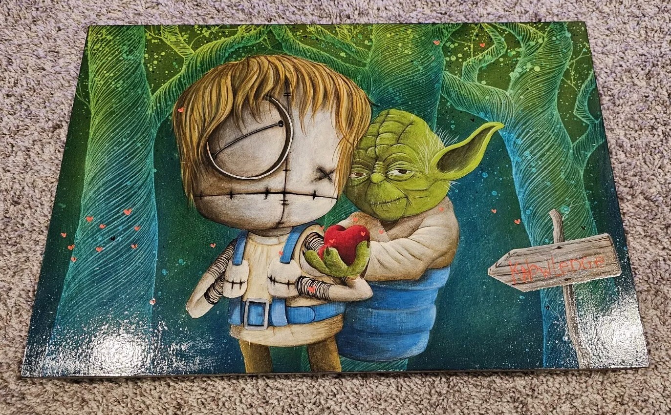 Star Wars x Fabio Napoleoni “For Love, Do Anything You Will” Original Painting
