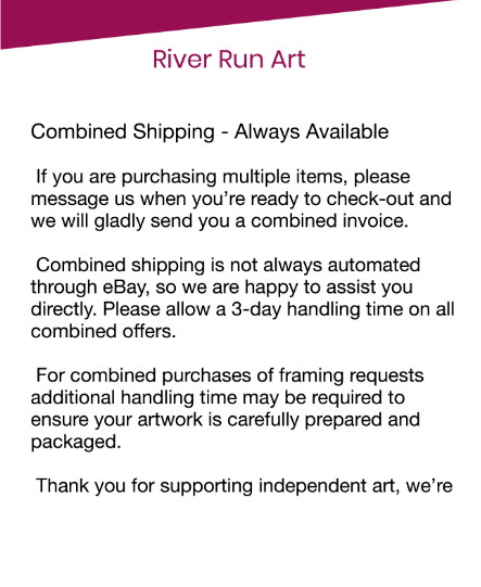 RiverRunArt Original Abstract Acrylic 12×12 Ocean Silhouette Canvas Wall Art
