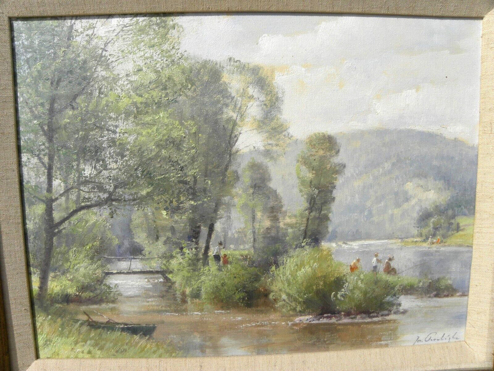 Jozef Prochazka 1909-1984 *pair* Czech impressionist spring landscape paintings