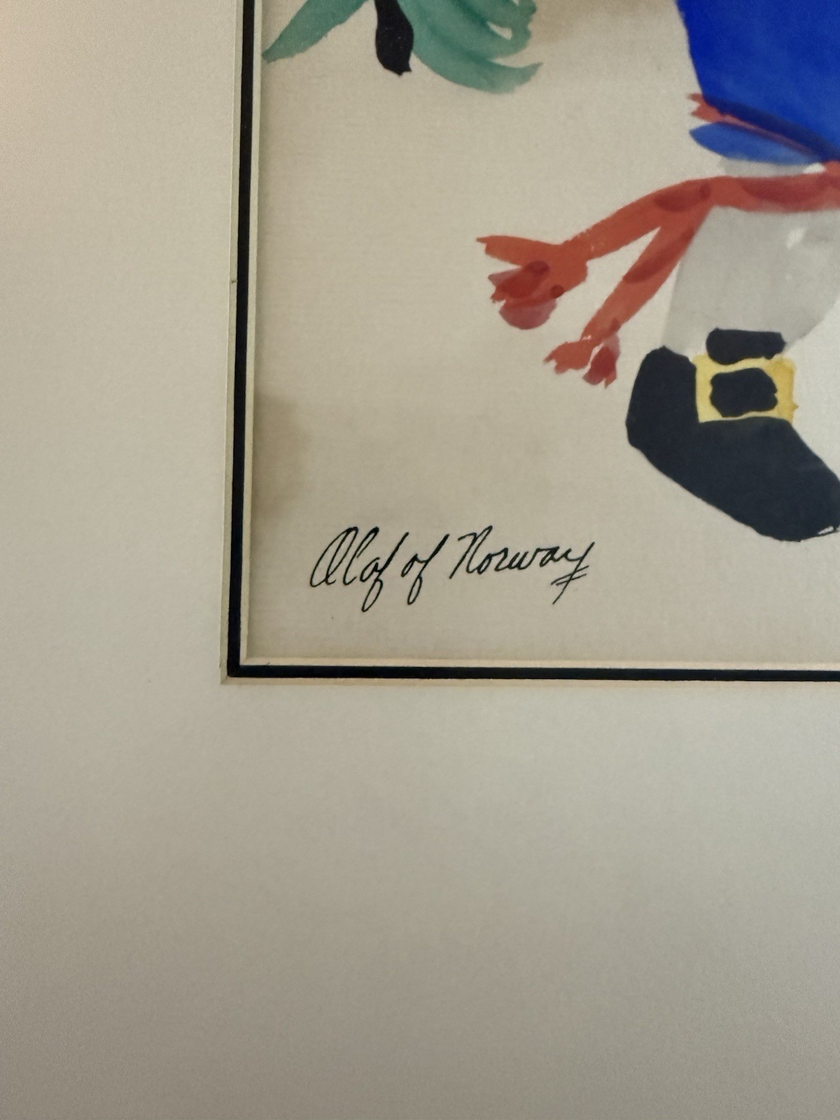 Ava Fernekes painting Vintage signed Listed WI artist 23x 18 1/2 Olaf Of Norway