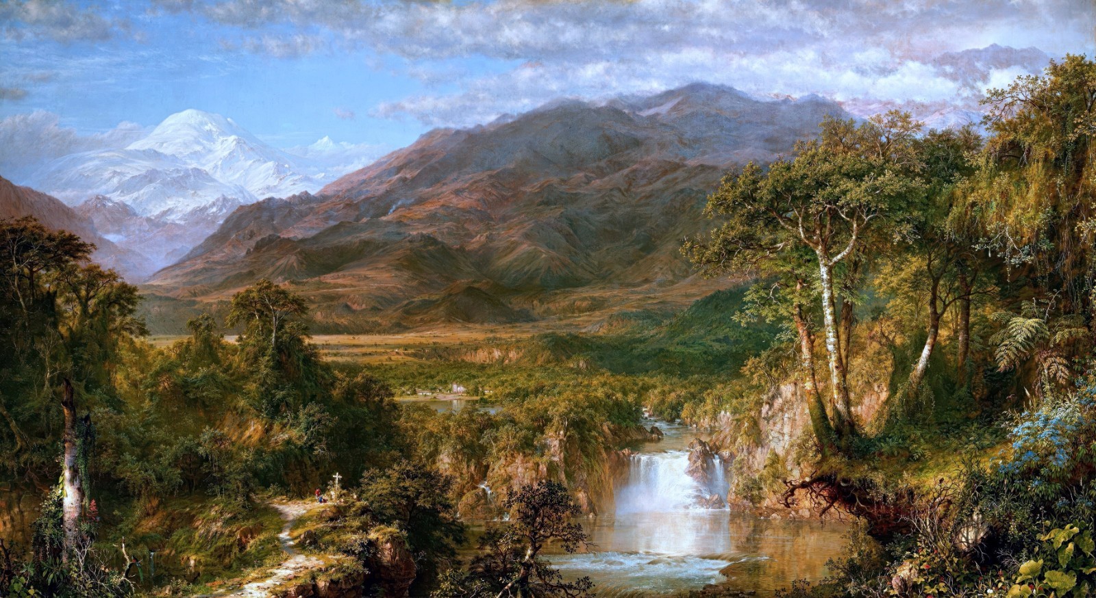 Frederic Edwin Church Andes Reproduction – Giclee Canvas/Paper/Stretched