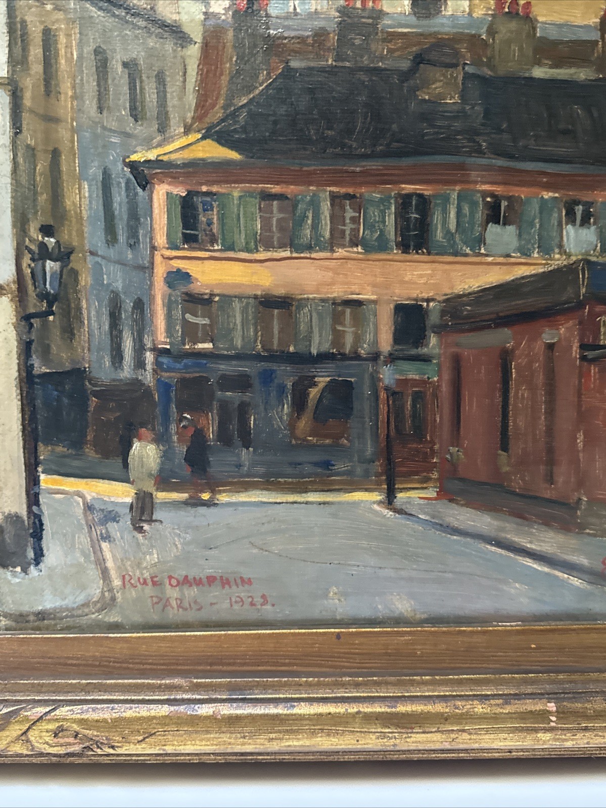 Antique Painting Paris France Street Scene Emil Kosa 1920’s Oil Masterful Famous