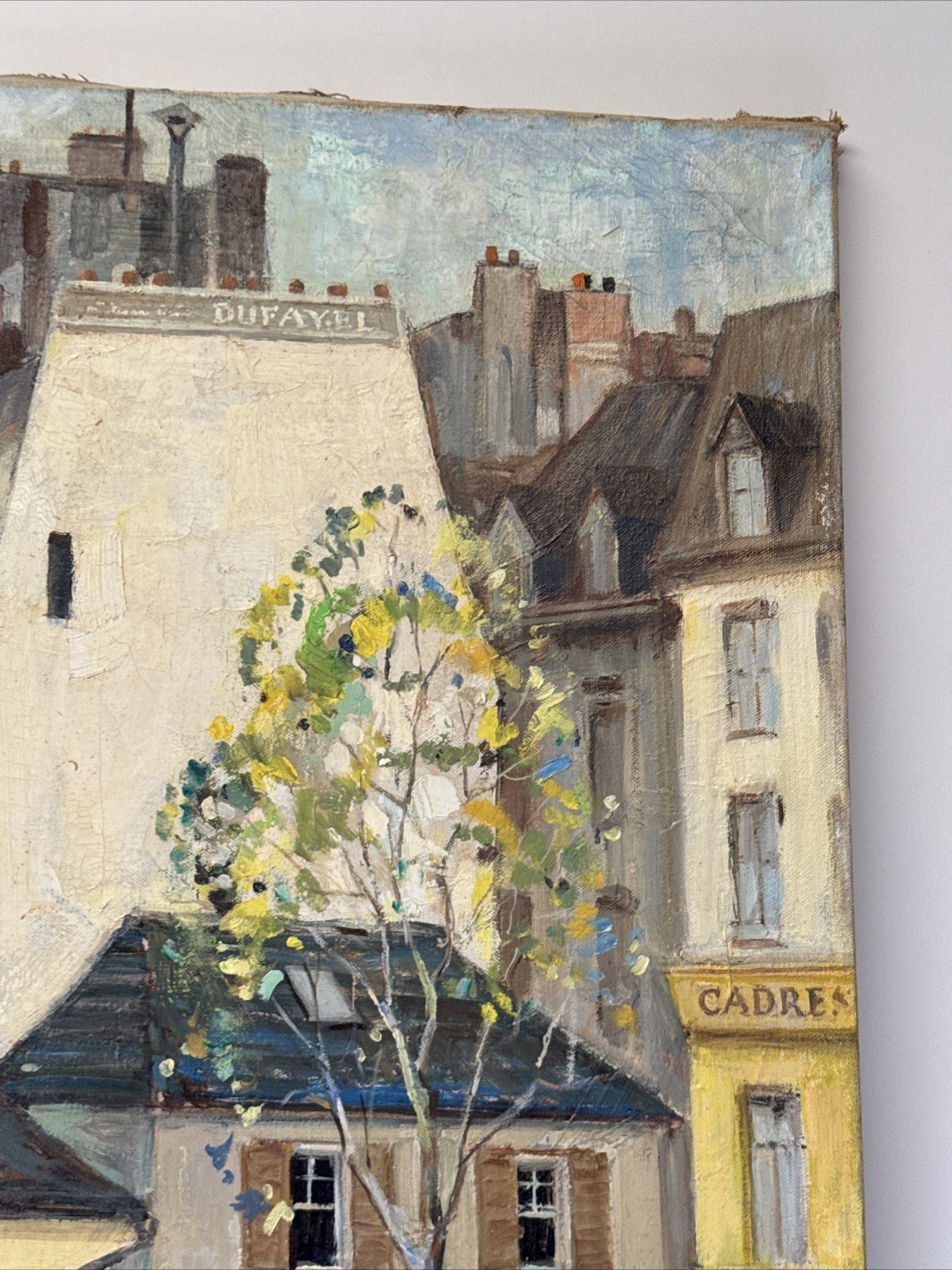 Antique Paris France Painting French Street Scene Harry Timmins Masterful LARGE