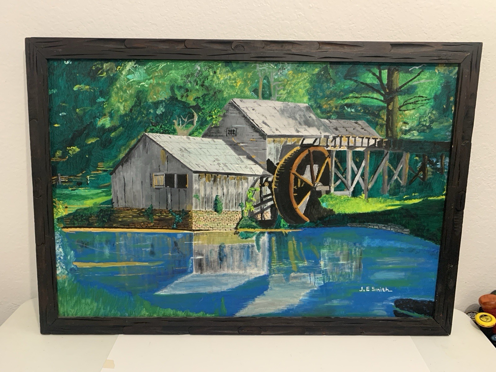 j.e. smith painting 19th Century Oil On Canvas Impressionist Style