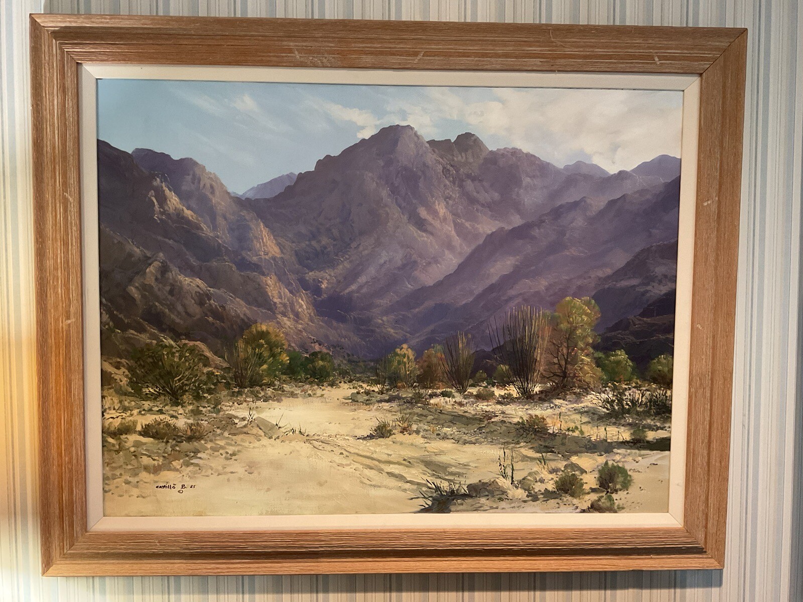 Large Juan A Castillo Bertho California Plein Air Oil Painting, Estate Fresh