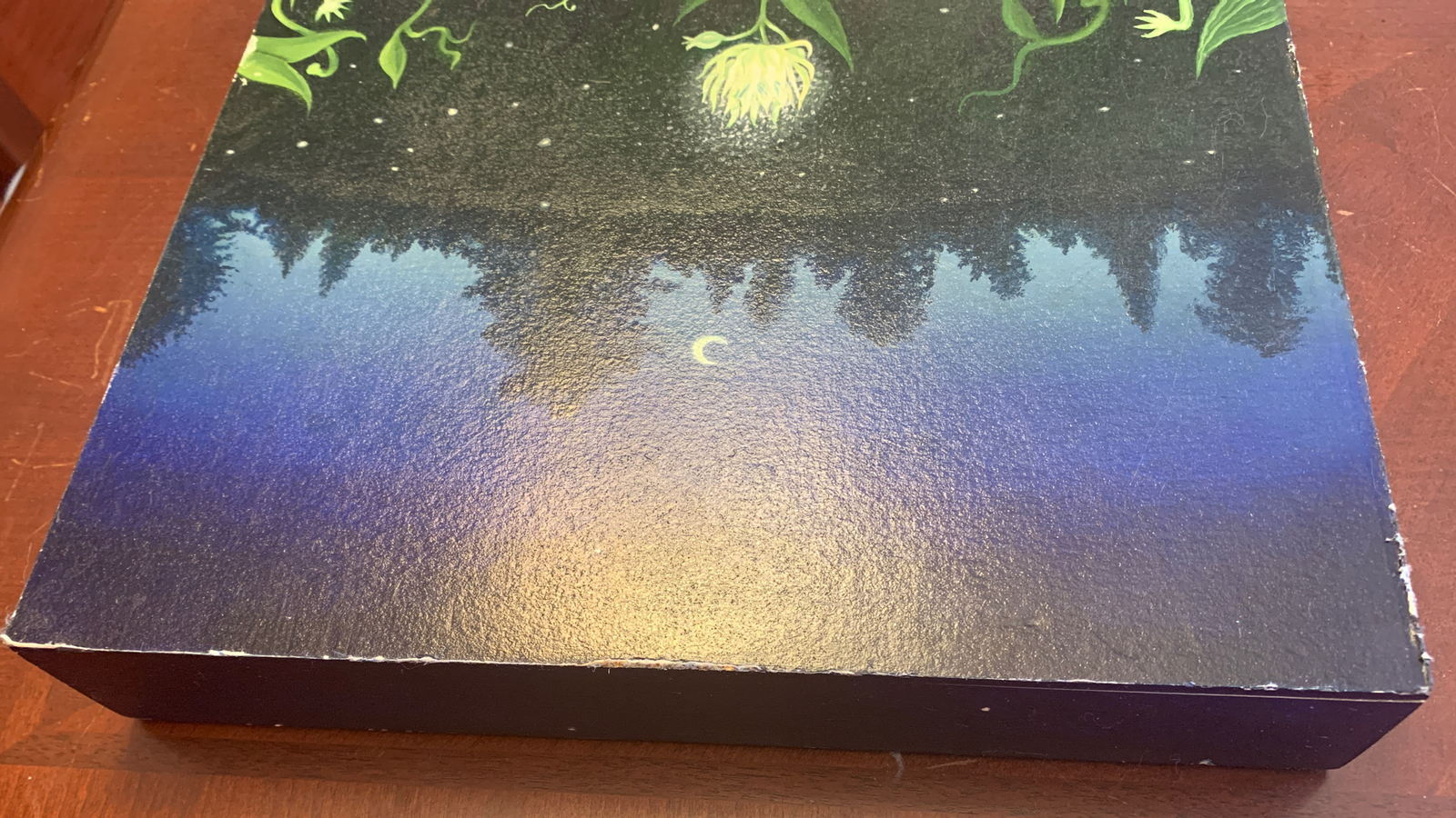 Jon Christopher Gernon Original Oil On Panel Painting “Midnight Garden” 2014