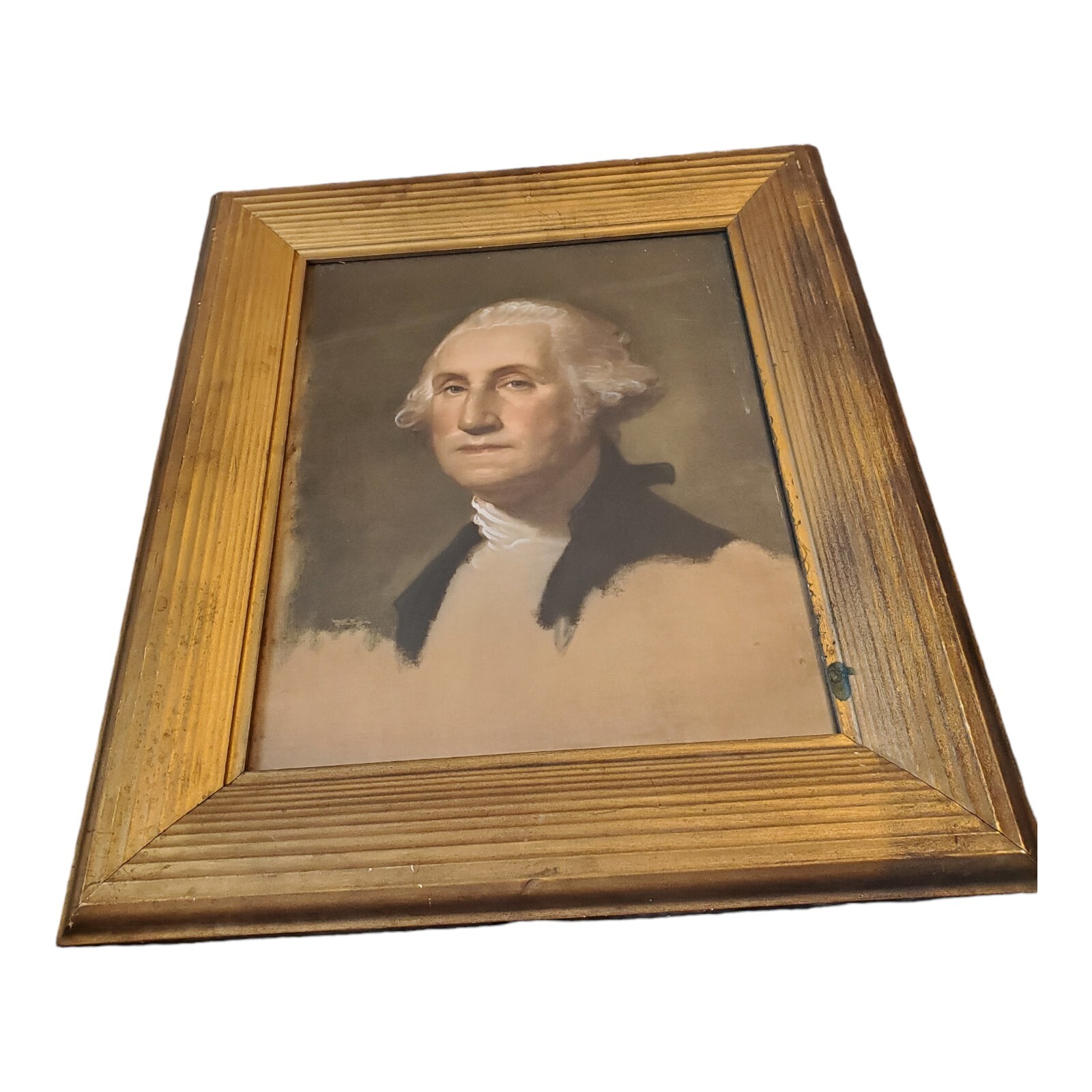 Antique George Washington Portrait Original 1796 By Gilbert Stuart “Athenaeum”