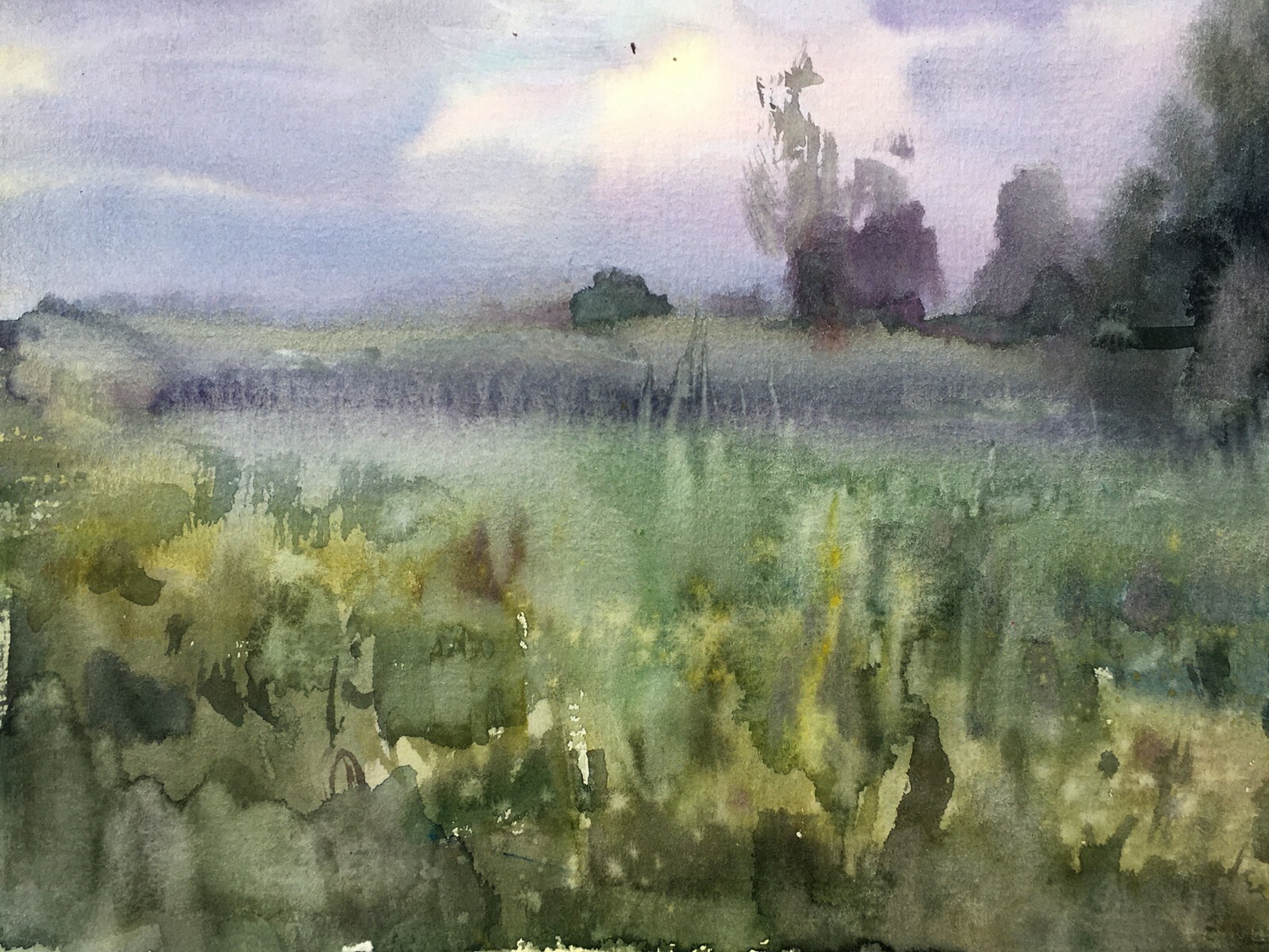 Watercolor Painting Forest Decorations Mikhailichenko V Original Decor n1367