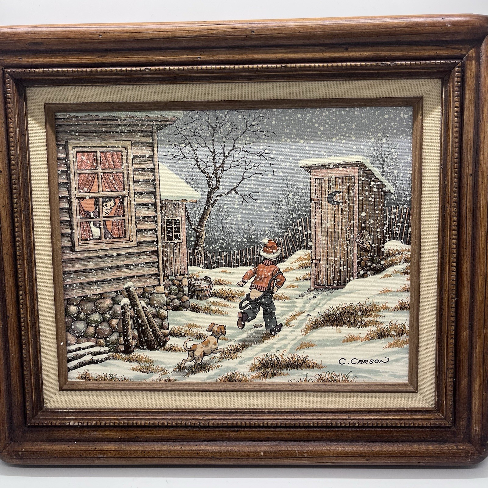 C. Carson Certified Oil Serigraph Lot Of 4 Paintings Framed