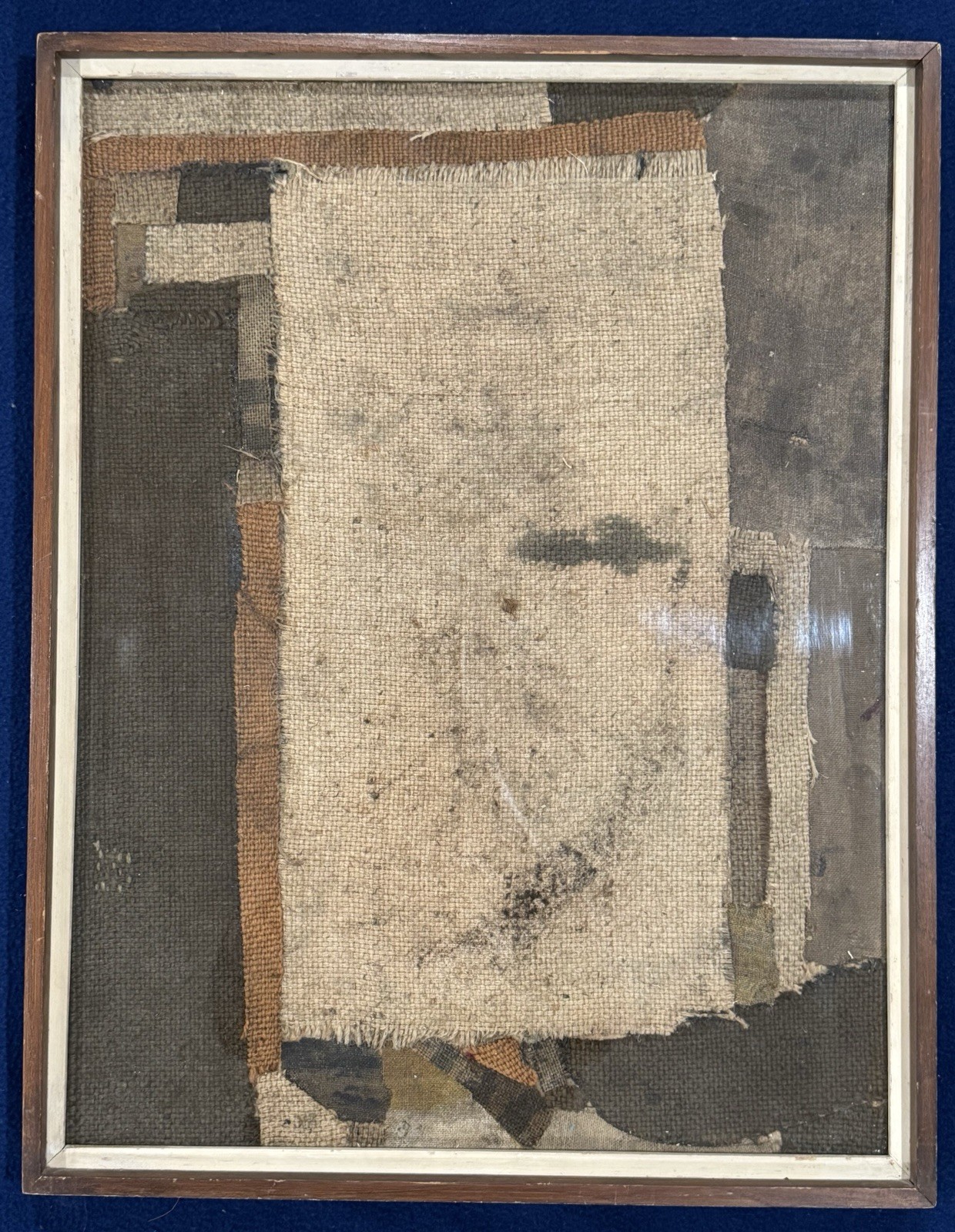 Original collage Painting On Board By Iranian-American Artist SIAH ARMAJANI