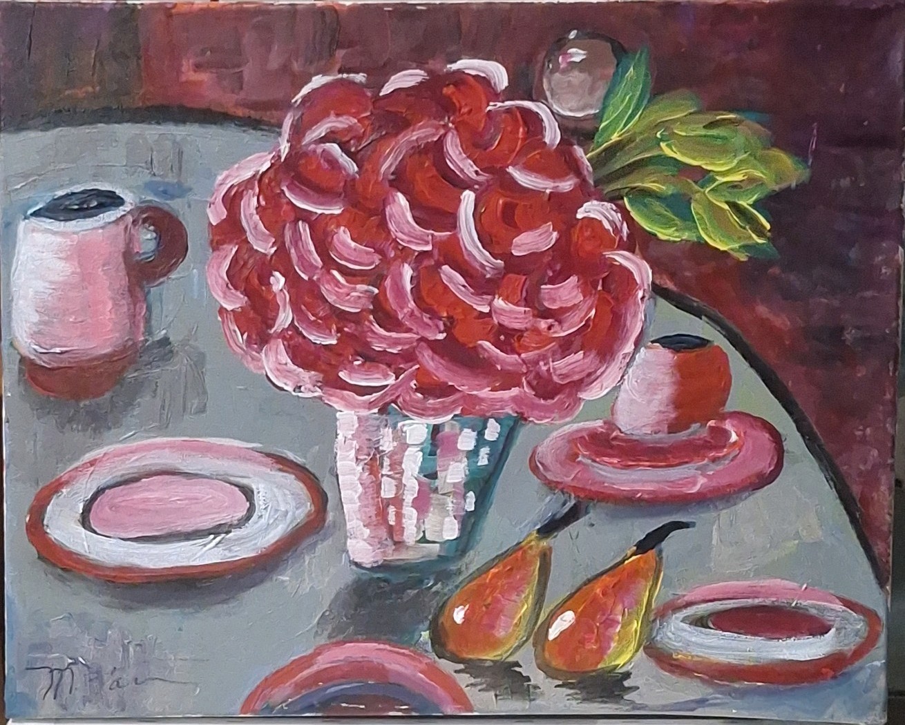 Waiting for Company, Acrylic Painting – 16×20 Hand Painted Artwork on Canvas